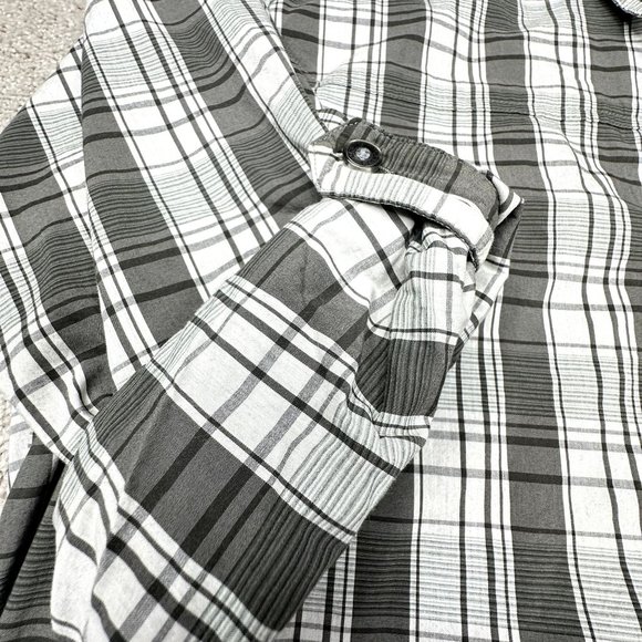 Orvis Men's Long Sleeve Button Down Plaid Olive Green and‎ Light Mint Green Size - Picture 7 of 11